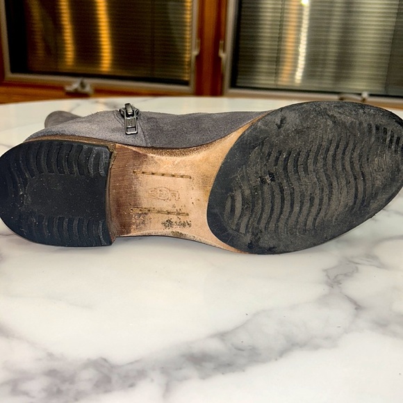 UGG Cailyn Distressed Suede Boots Side Zip Gray Size 8 - Picture 13 of 14